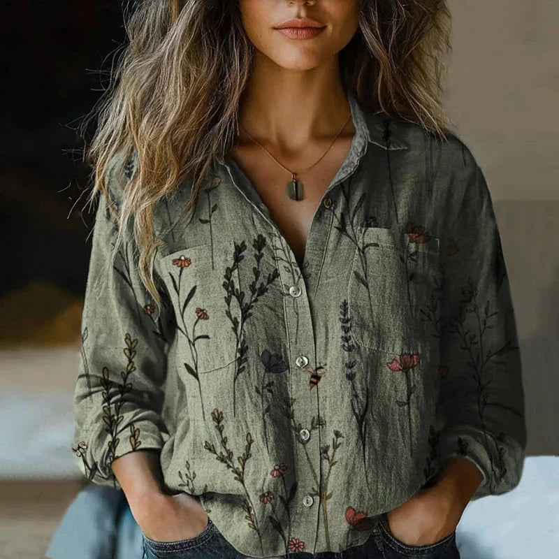 Veya – Blusa Clásica Floral Impresa y a la Moda