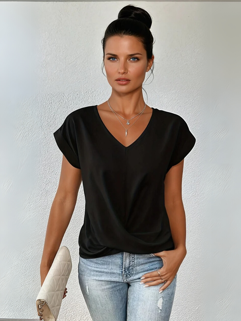 Sarah - Elegante Top de Verano con Escote en V