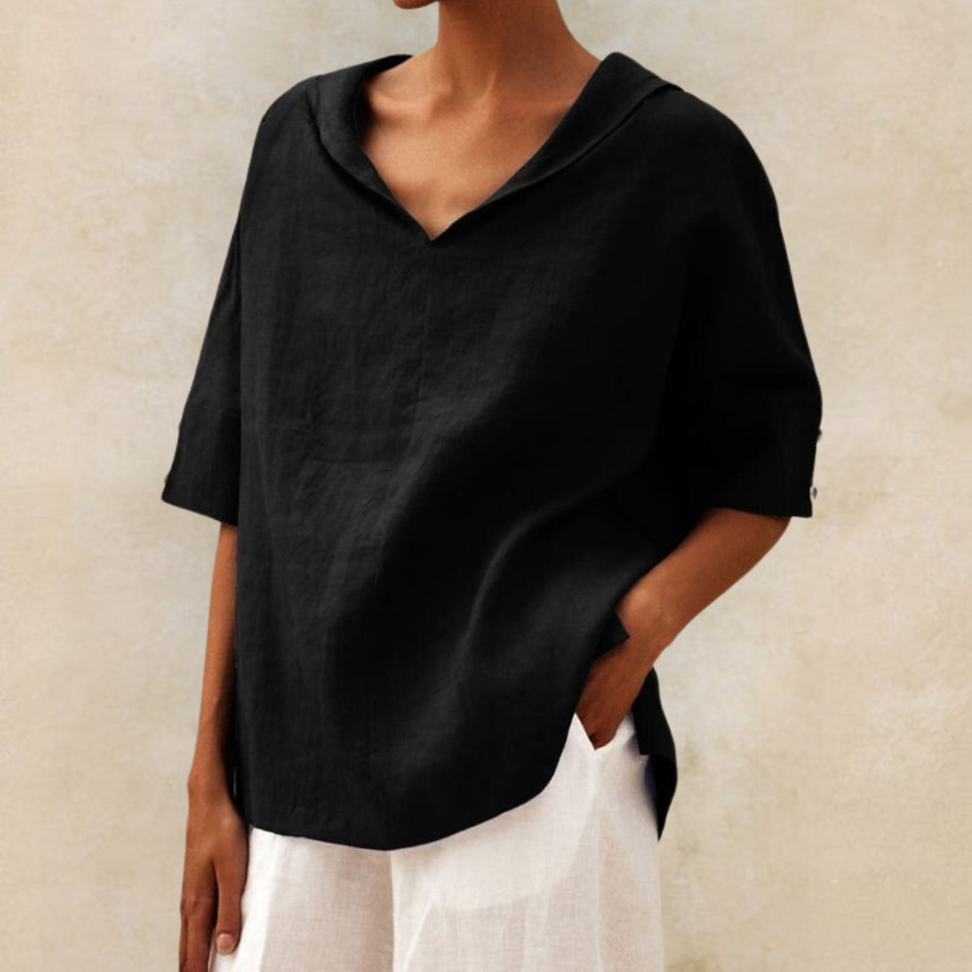 Ava - Blusa Casual de Corte Amplio