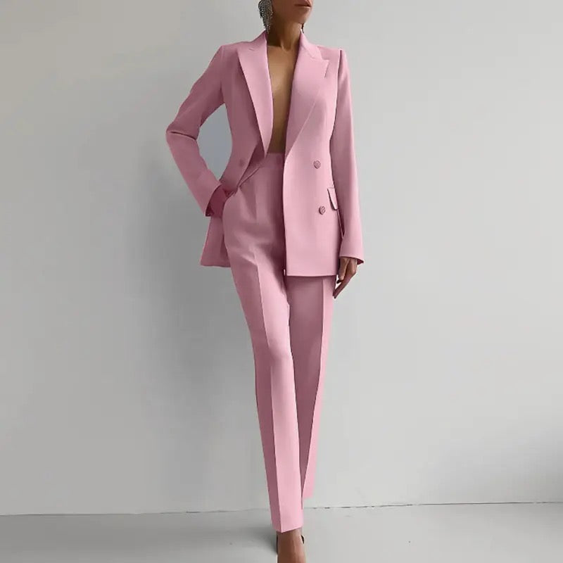 Amara - Traje de Pantalón Cigarette Ajustado para Mujeres