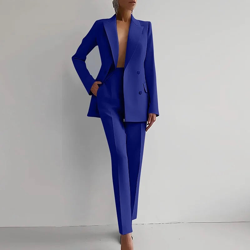 Amara - Traje de Pantalón Cigarette Ajustado para Mujeres
