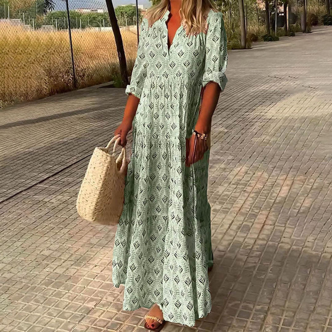 Alexa - Elegante Vestido Maxi Boho Suelto