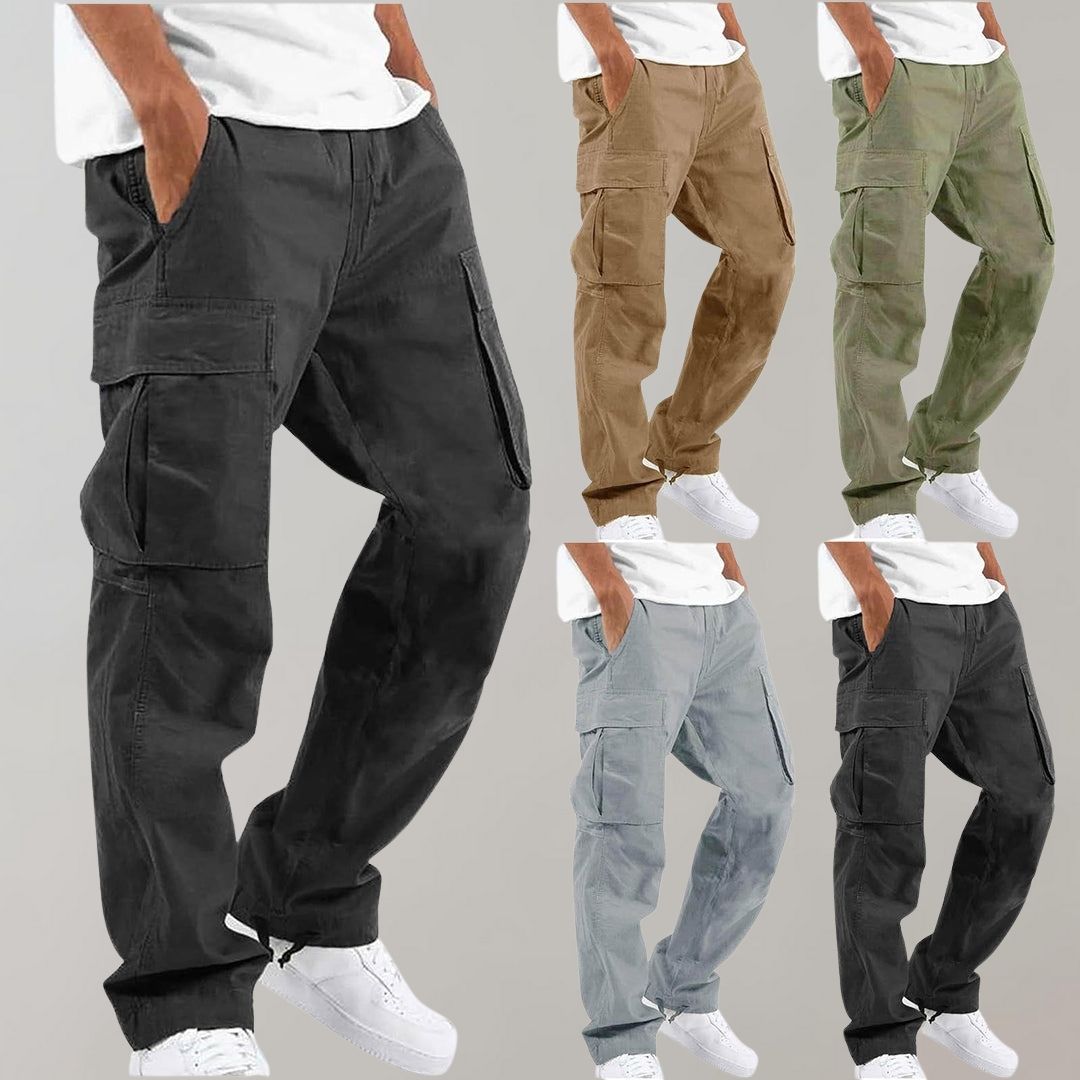 Clark | Pantalones Cargo de Corte Relax con Múltiples Bolsillos