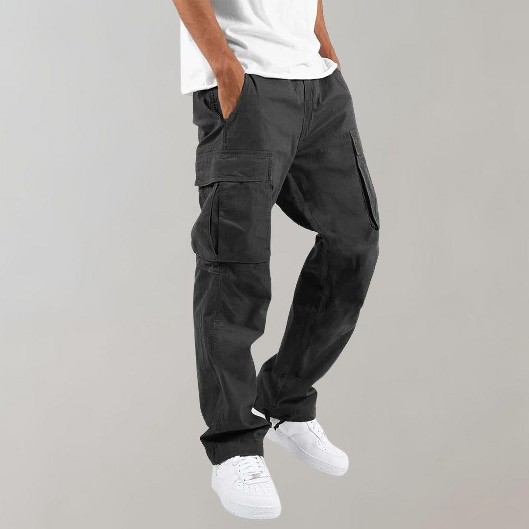 Clark | Pantalones Cargo de Corte Relax con Múltiples Bolsillos
