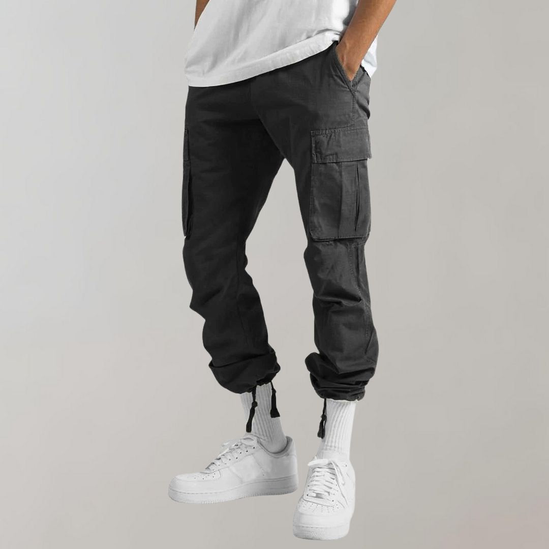 Clark | Pantalones Cargo de Corte Relax con Múltiples Bolsillos