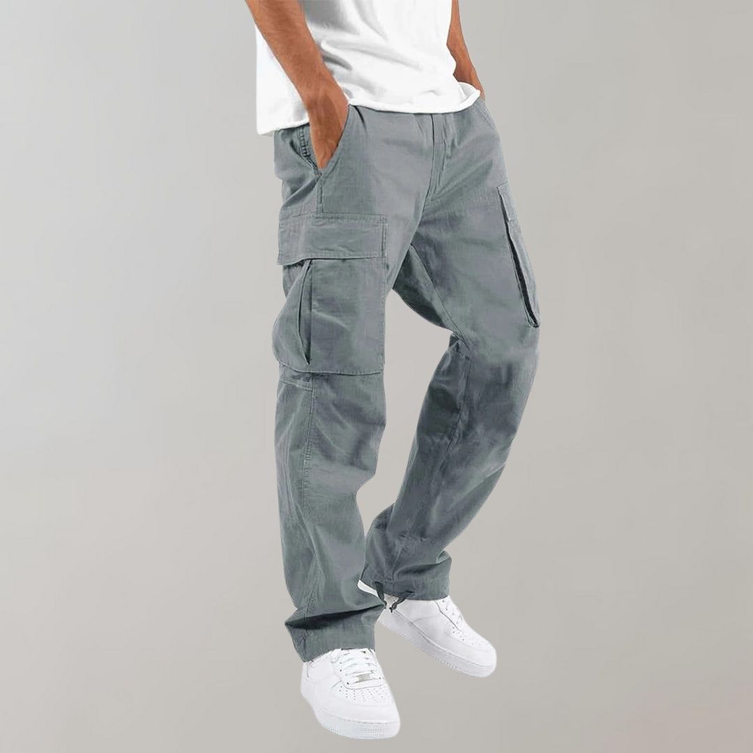 Clark | Pantalones Cargo de Corte Relax con Múltiples Bolsillos