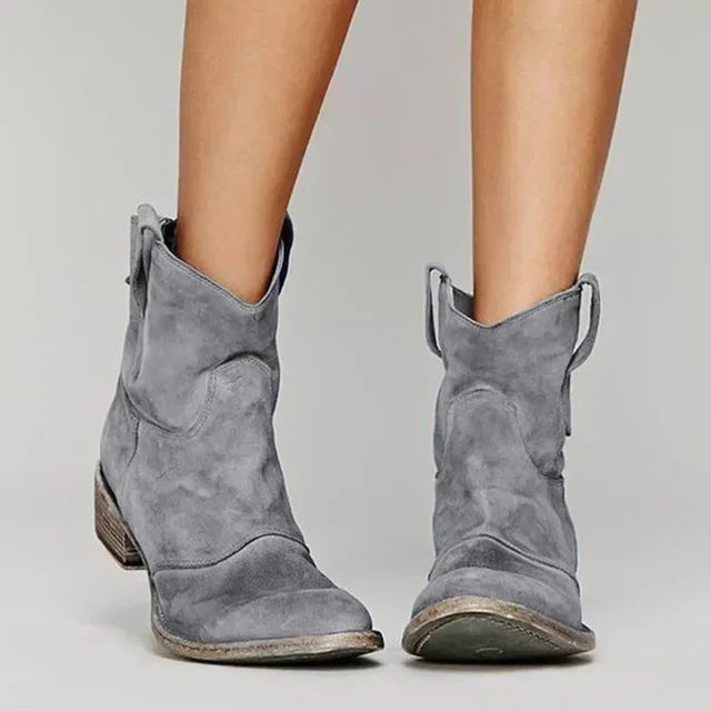 Jane™ | Botas vaqueras de tobillo vintage para mujeres