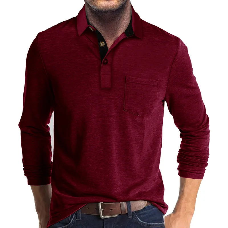 Jörg | Camiseta de manga larga de un solo color
