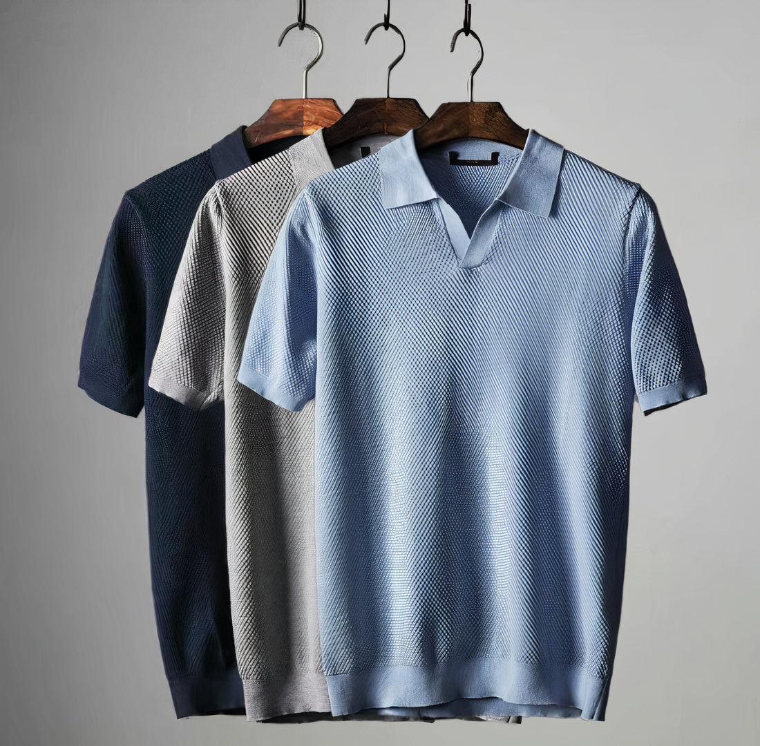 JAMY - Camisa Polo de Lujo para Hombre para Ocasiones