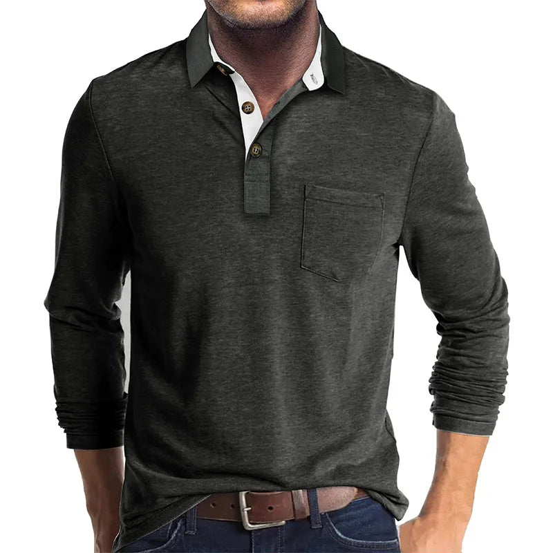 Jörg | Camiseta de manga larga de un solo color