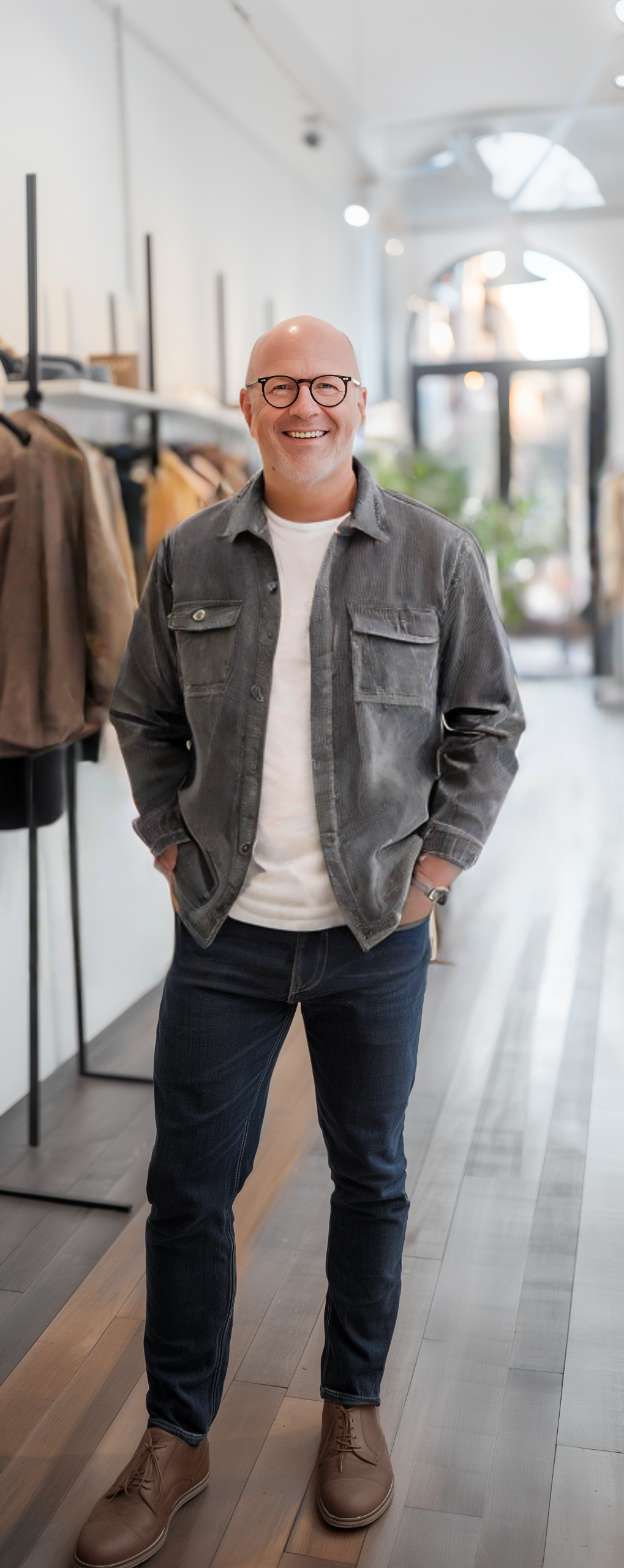 Chaqueta clásica de cordura
