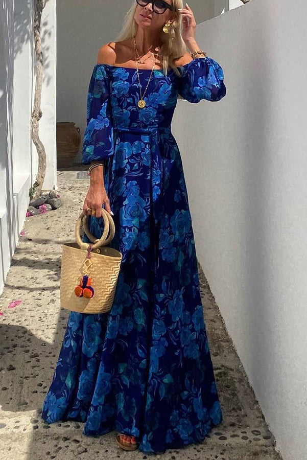 Calista | Vestido Maxi Floral Sin Mangas