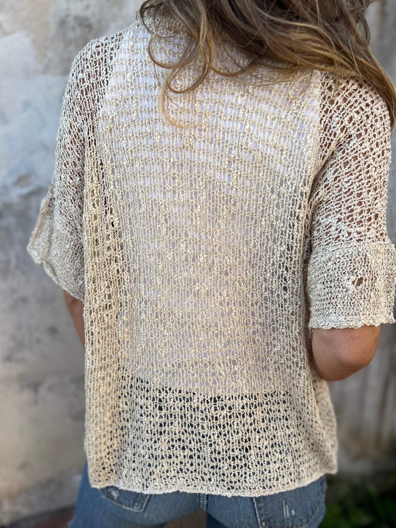 Kamila - Top de Punto Texturizado Elegante con Escote en V
