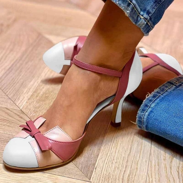 Mariana | Elegantes Zapatos de Tacón Alto con Bloques de Color
