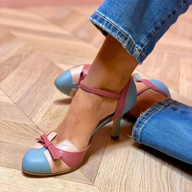Mariana | Elegantes Zapatos de Tacón Alto con Bloques de Color