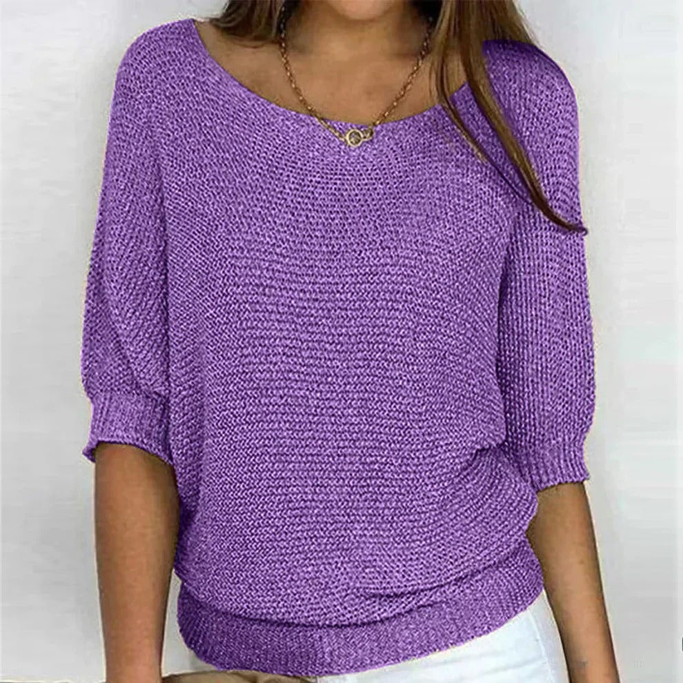 Nyssa - Suéter de punto casual para mujer